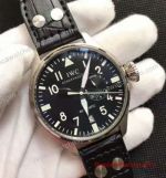 Fake IWC Big Pilots Watch SS Black Dial Power Reserve 46mm